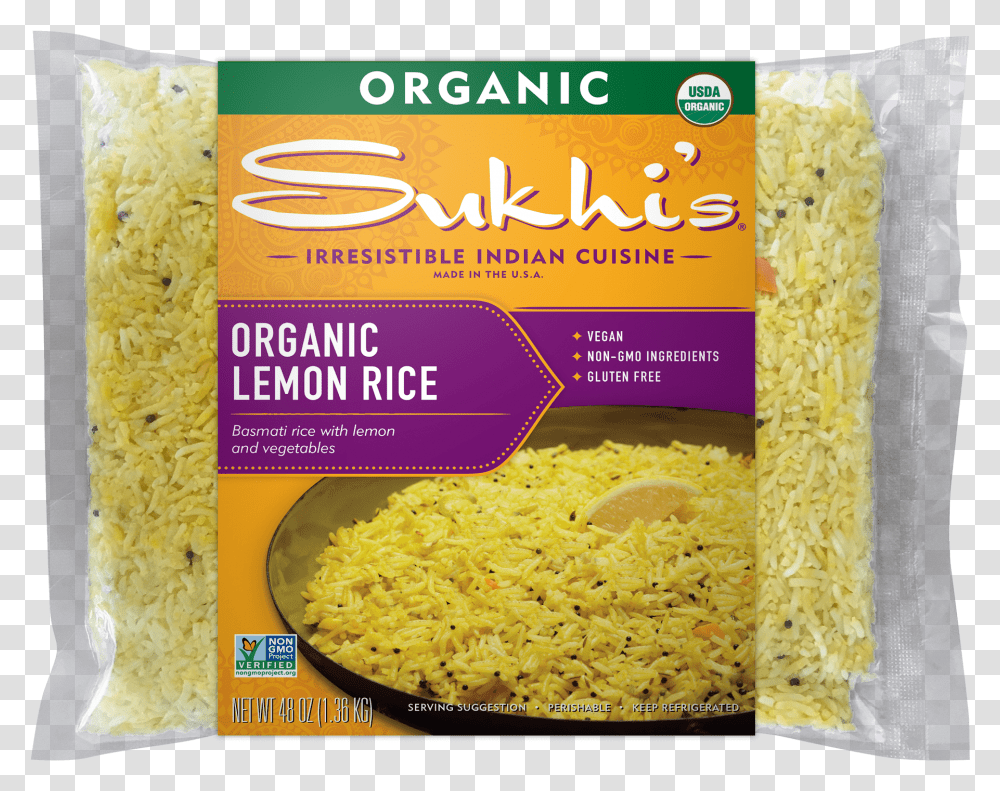 Lemon Rice Sukhi's Organic Lemon Rice, Food, Pasta, Plant, Noodle Transparent Png