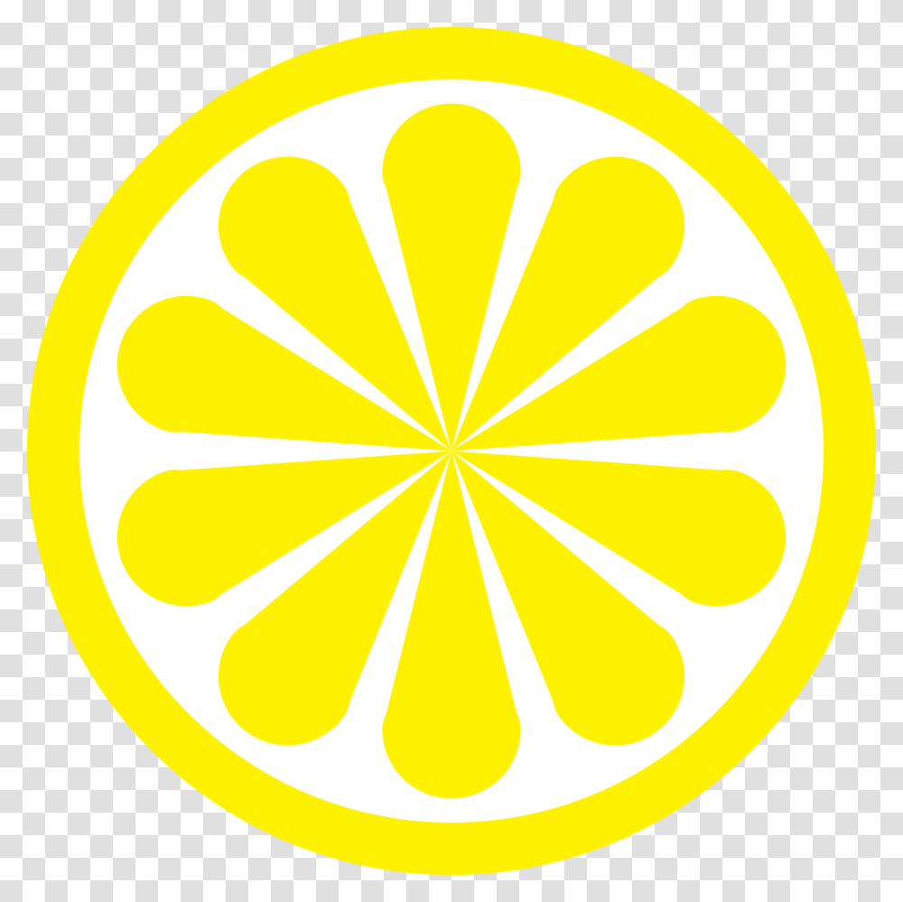 Lemon Slice Circle, Plant, Citrus Fruit, Food, Pattern Transparent Png