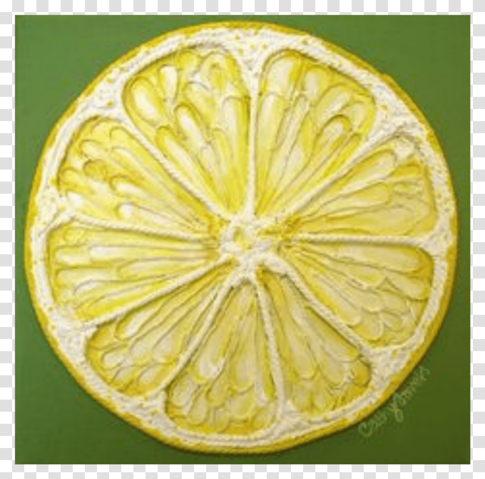 Lemon Slice Painting Transparent Png