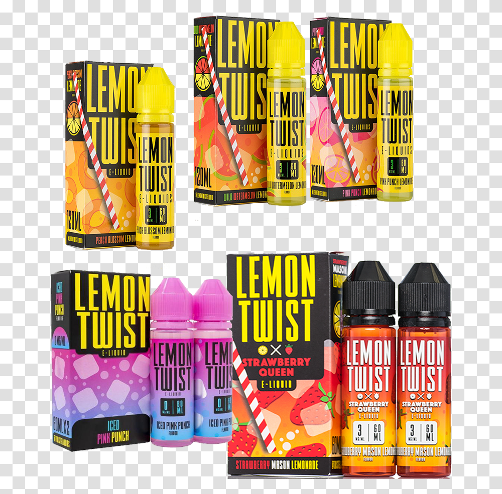 Lemon Twist E Liquid, Tin, Can, Spray Can, Beer Transparent Png