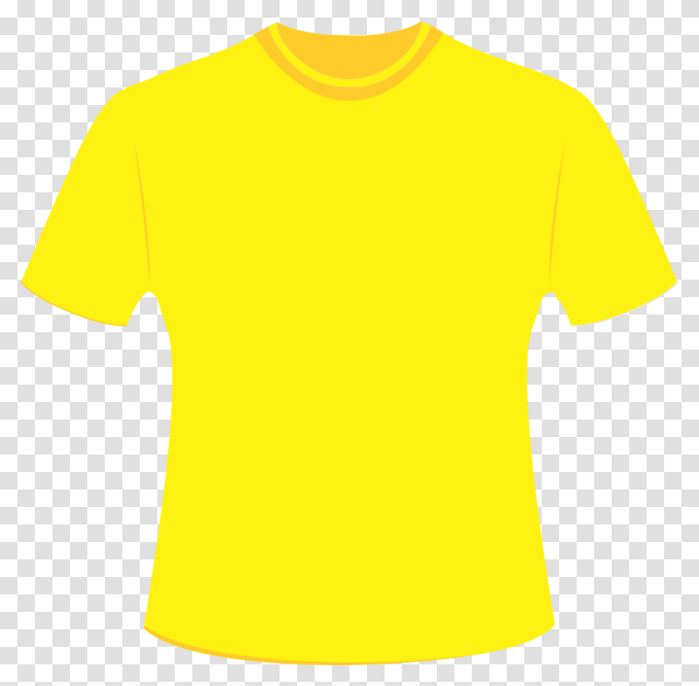 Lemon Yellow Shirt With Collar, Apparel, T-Shirt, Sleeve Transparent Png