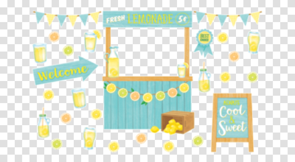 Lemon Zest Lemonade Stand Bulletin Board For Party, Urban, Text Transparent Png