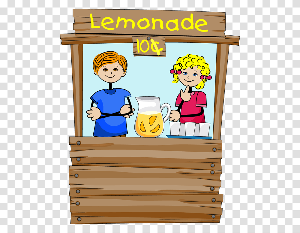 Lemonade Stand Kids Clip Art, Word, Comics, Book, Crowd Transparent Png