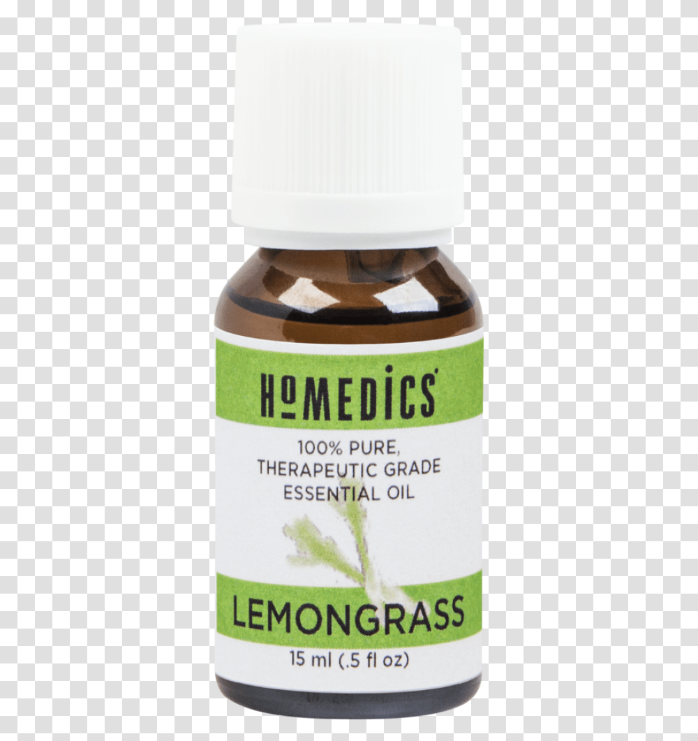 Lemongrass Essential Oil 15 Ml Homedics, Bottle, Cosmetics, Aftershave, Food Transparent Png