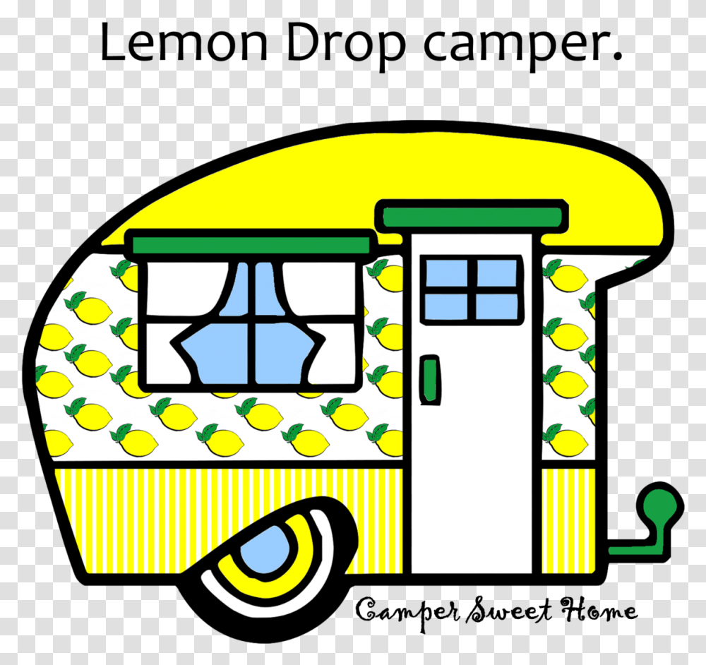 Lemons Clipart Lemon Drop Camper Sweet Camper Free Clip Art, Transportation, Bus, Vehicle, School Bus Transparent Png