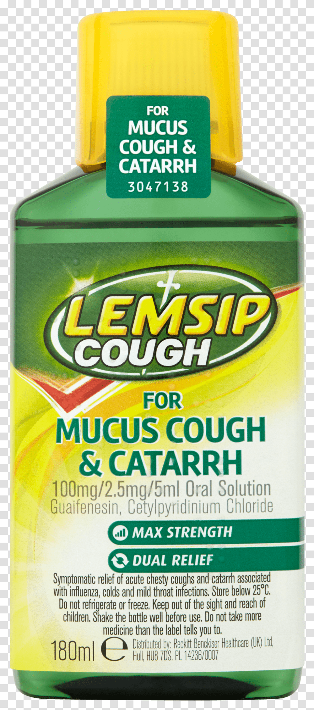 Lemsip Cough For Mucus Cough Amp Catarrh 100mg2 Medicine For Catarrh And Cough, Plant, Bottle, Food, Cosmetics Transparent Png