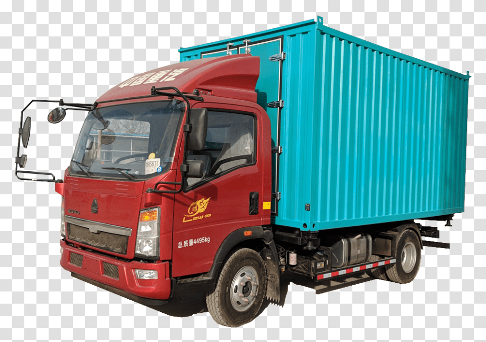 Length Dry Cargo Body Trailer Truck, Vehicle, Transportation, Wheel, Machine Transparent Png