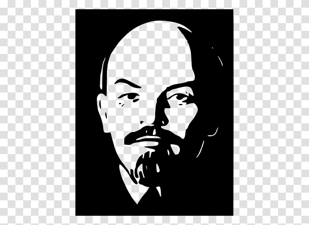 Lenin, Celebrity, Stencil, Face, Person Transparent Png