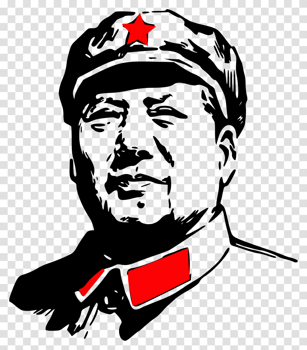 Lenin Of Zedong Maoism China Chairman Party Clipart Mao Zedong, Star Symbol Transparent Png