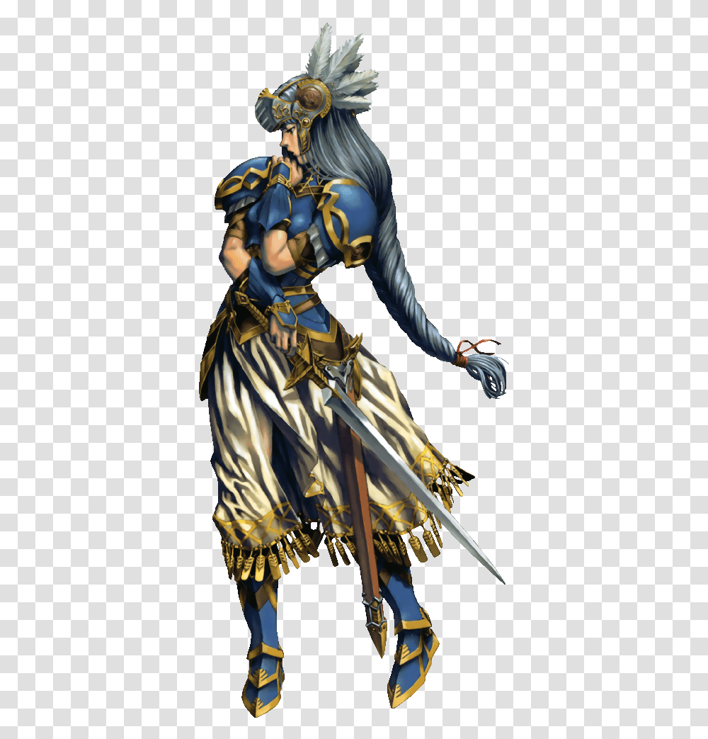 Lenneth From Valkyrie Profile Download Lenneth Valkyrie Profile, Person, Human, Samurai, Knight Transparent Png