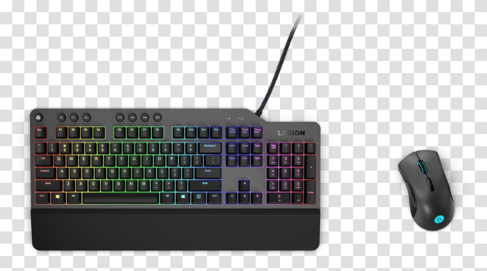 Lenovo Rounds Its Gaming Showcase Out Legion Keyboard And Mouse, Computer Keyboard, Computer Hardware, Electronics, Laptop Transparent Png