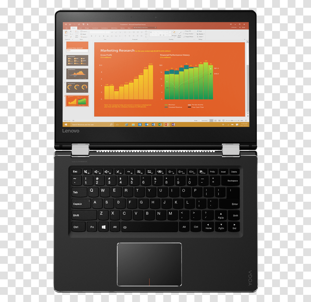 Lenovo Yoga 510, Pc, Computer, Electronics, Computer Keyboard Transparent Png