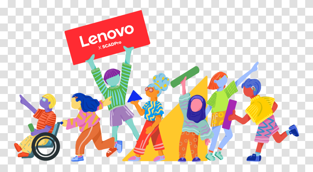 Lenovo Zachra Pradipta Graphic Design, Person, People, Crowd, Advertisement Transparent Png
