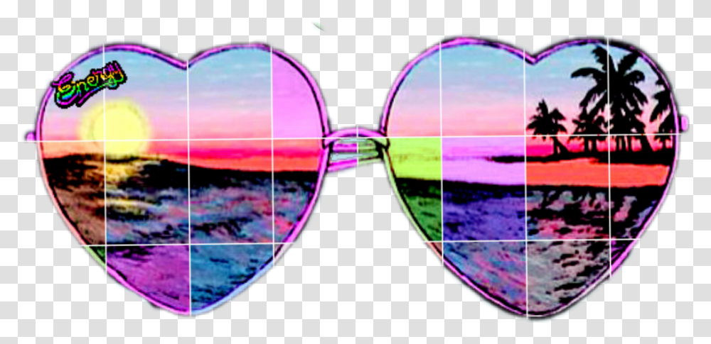 Lentes De Sol Heart Glasses Tumblr, Accessories, Accessory, Sunglasses Transparent Png