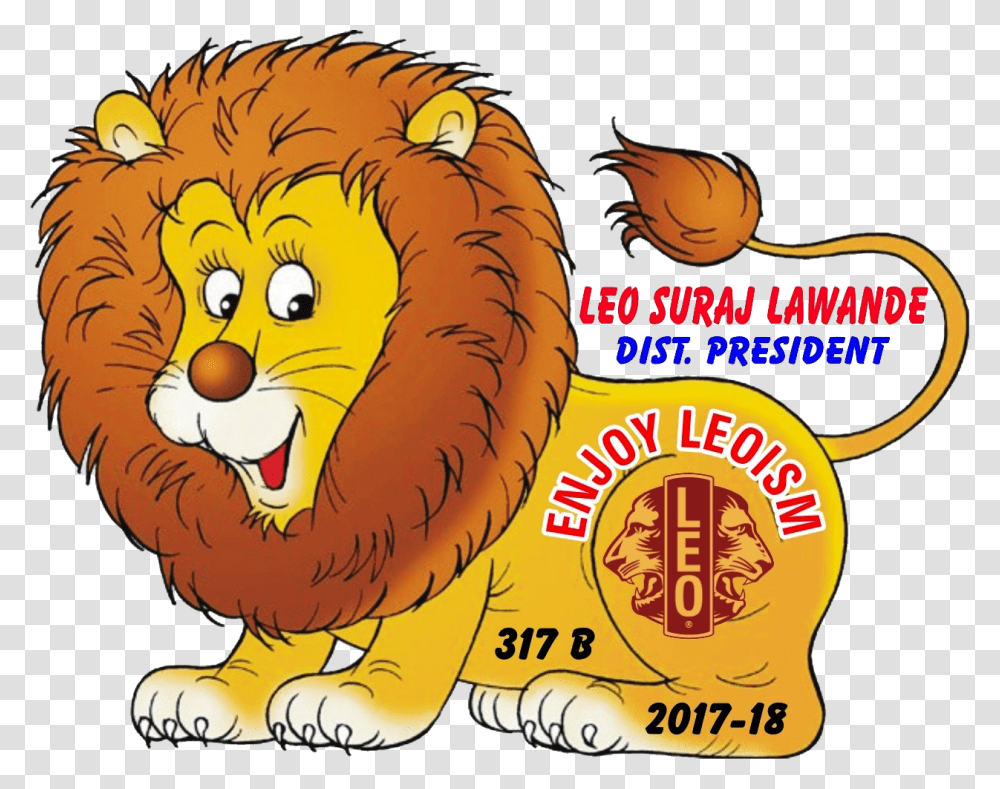 Leo District 317 B 2017 18 Logo Lion Picture For Kids, Tiger, Wildlife, Mammal, Animal Transparent Png