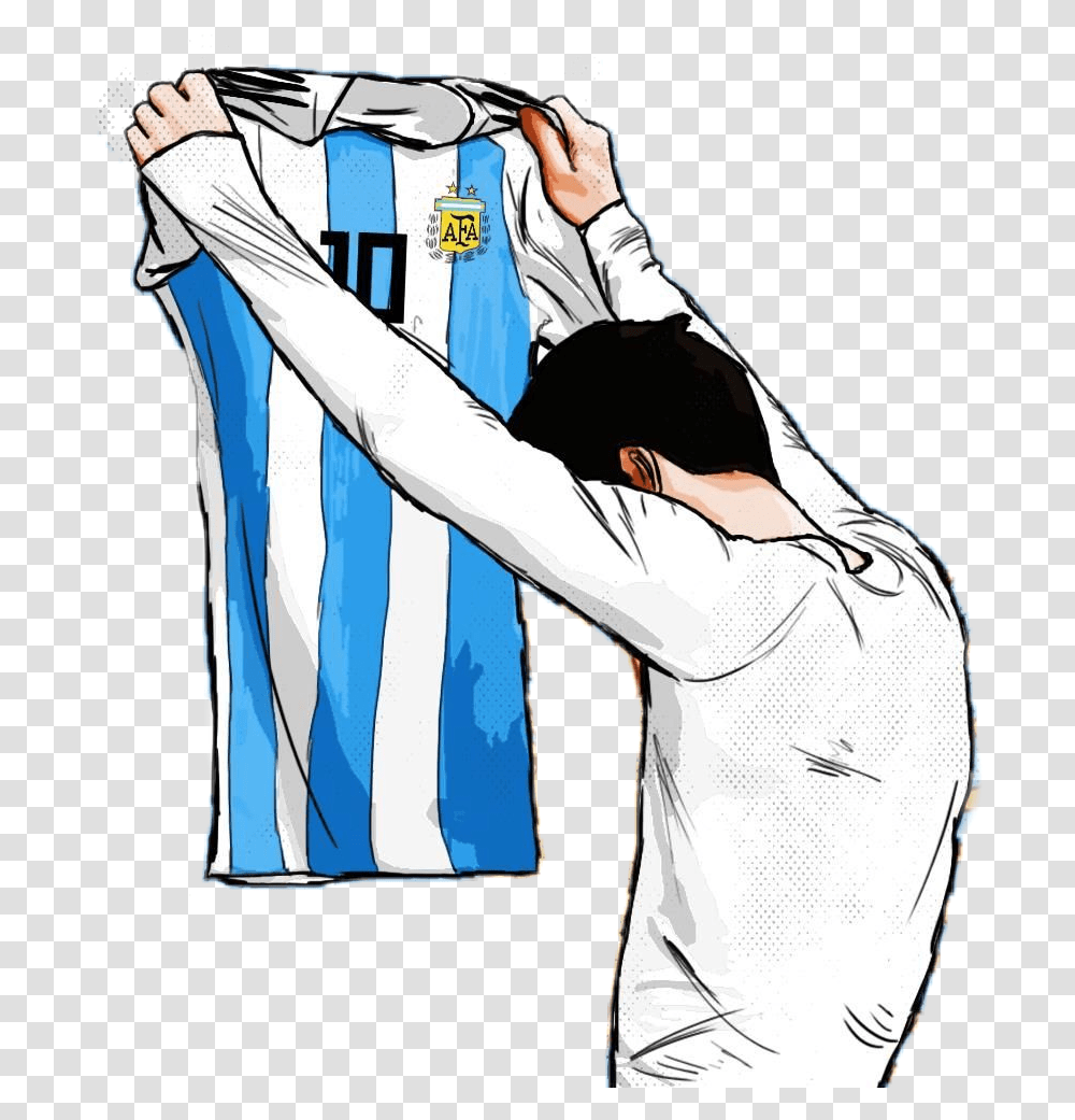 Leo Messi Argentina Football Goal Jersey Like Love Uzb, Person, People, Book Transparent Png