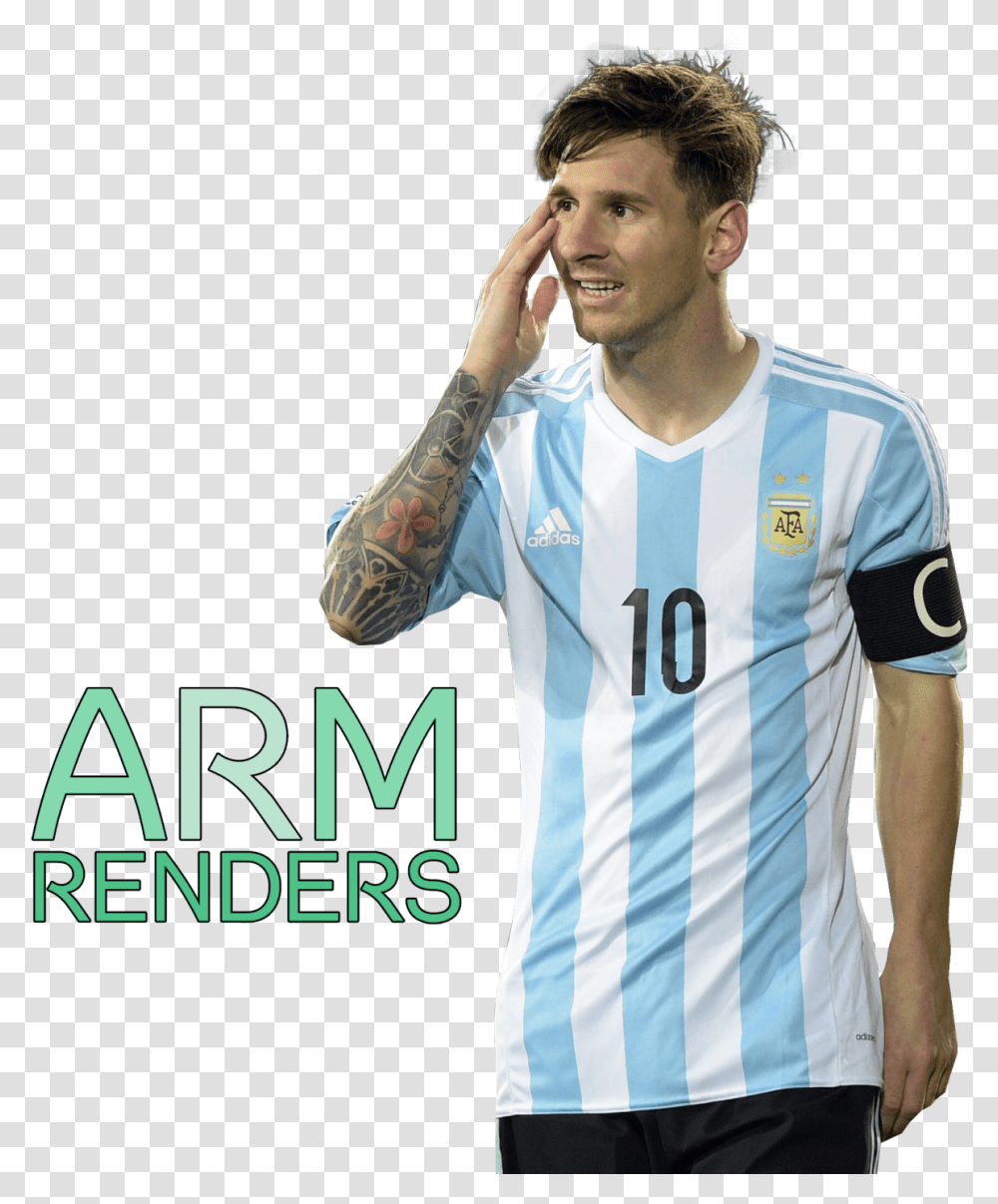 Leo Messi Render By Armrenders Player, Skin, Apparel, Shirt Transparent Png