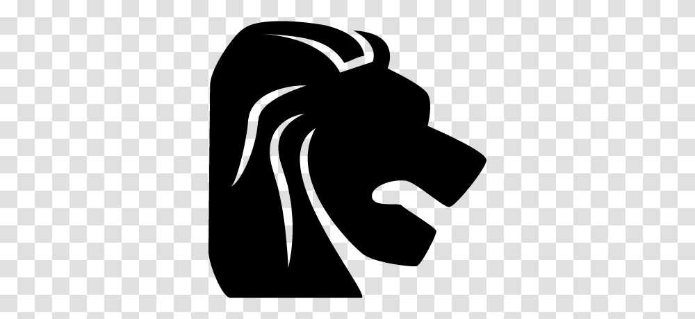Leo Zodiac Symbol Of Lion Head From Side View Free Vectors, Gray, World Of Warcraft Transparent Png