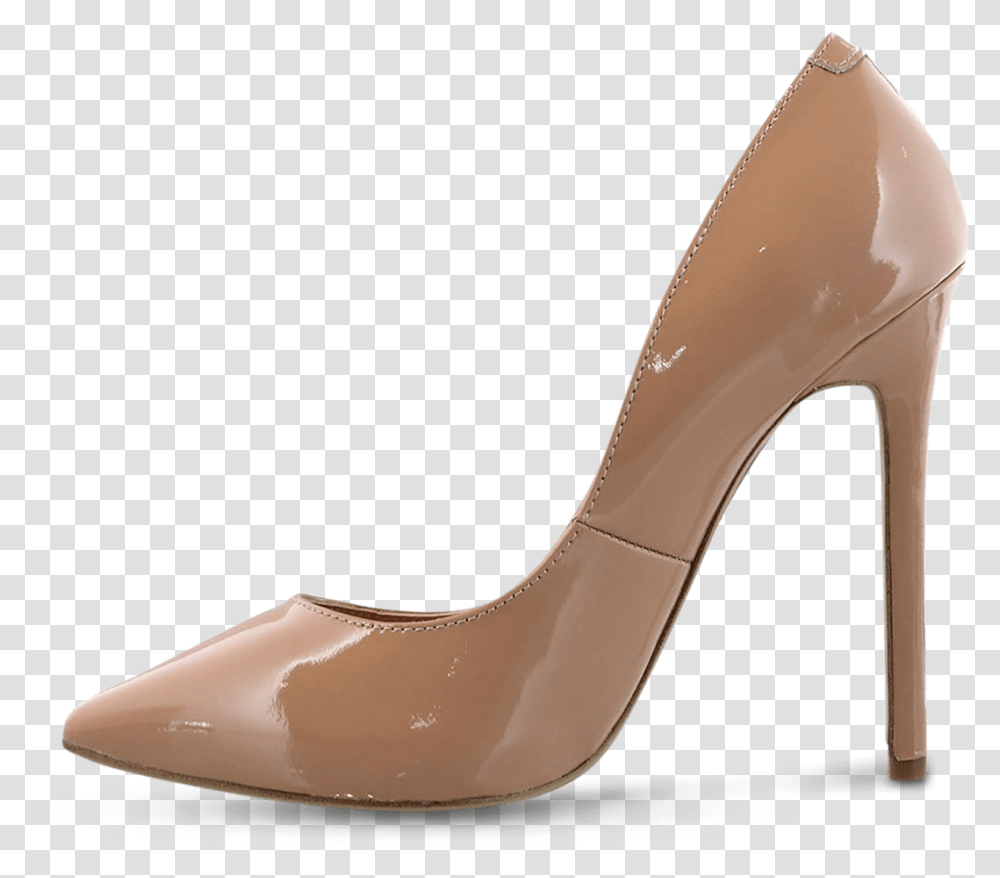 Leola Nude Patent Heels Shoe, Clothing, Apparel, Footwear, High Heel Transparent Png