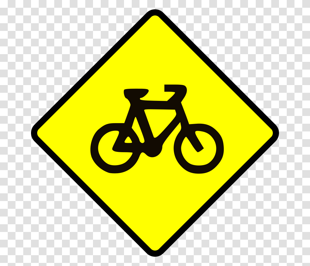 Leomarc Caution Bike, Transport, Road Sign Transparent Png