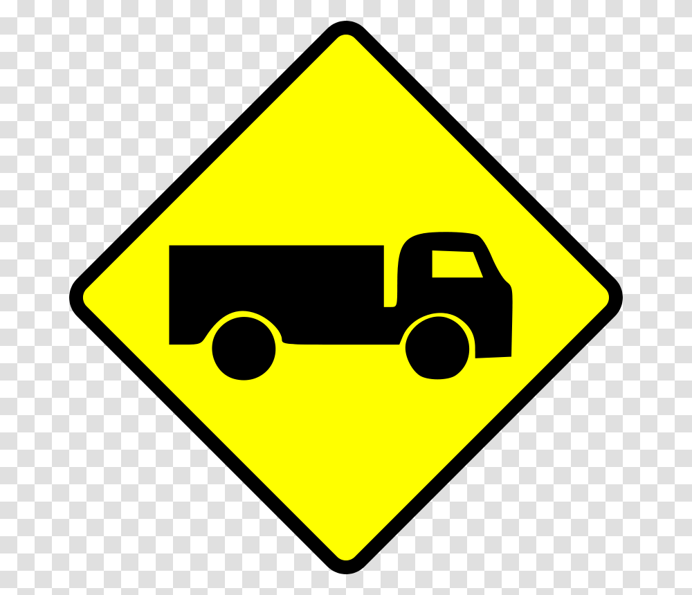 Leomarc Caution Truck, Transport, Road Sign, Stopsign Transparent Png