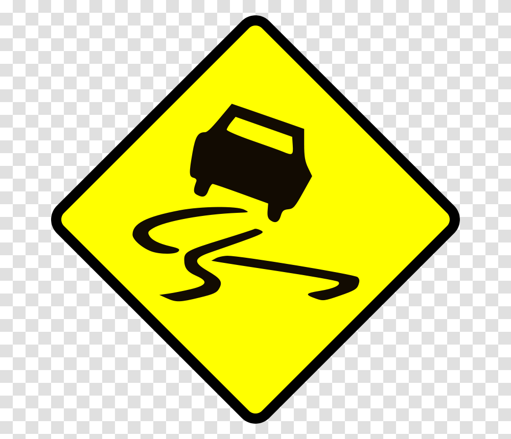 Leomarc Slippery When Wet, Transport, Road Sign Transparent Png