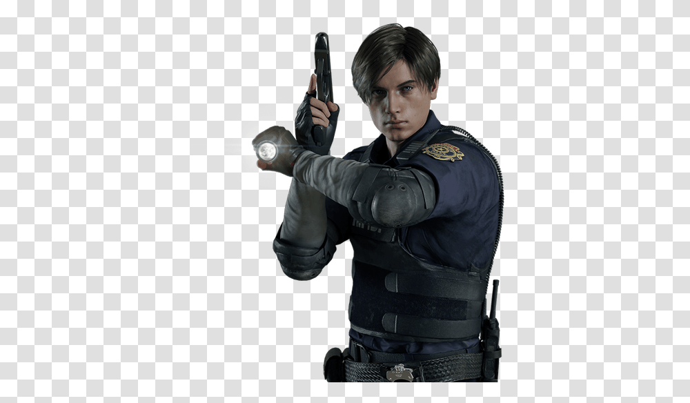 Leon Kennedy, Person, Human, Weapon, Weaponry Transparent Png