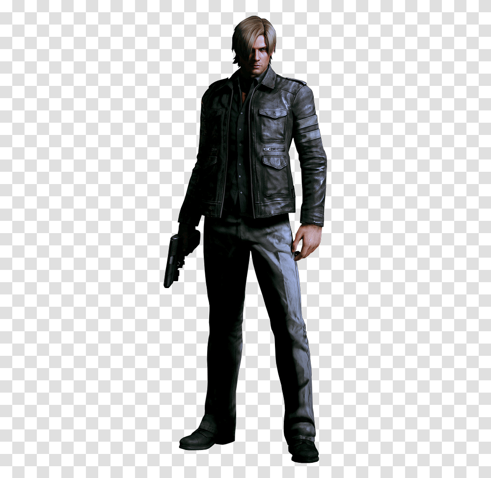 Leon Kennedy Resident Evil 6 Leon Partner, Apparel, Jacket, Coat Transparent Png