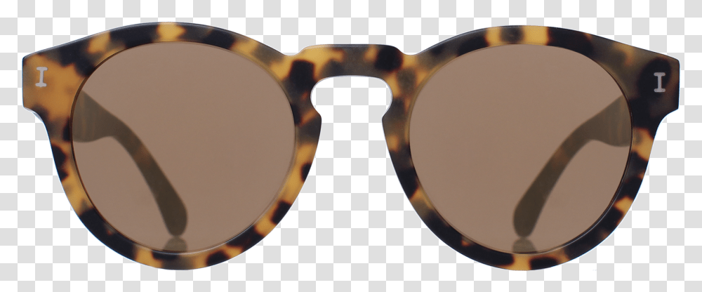 Leonard Matte Tortoise With Gold Mirrored Lenses Front Close Up, Glasses, Accessories, Accessory, Sunglasses Transparent Png