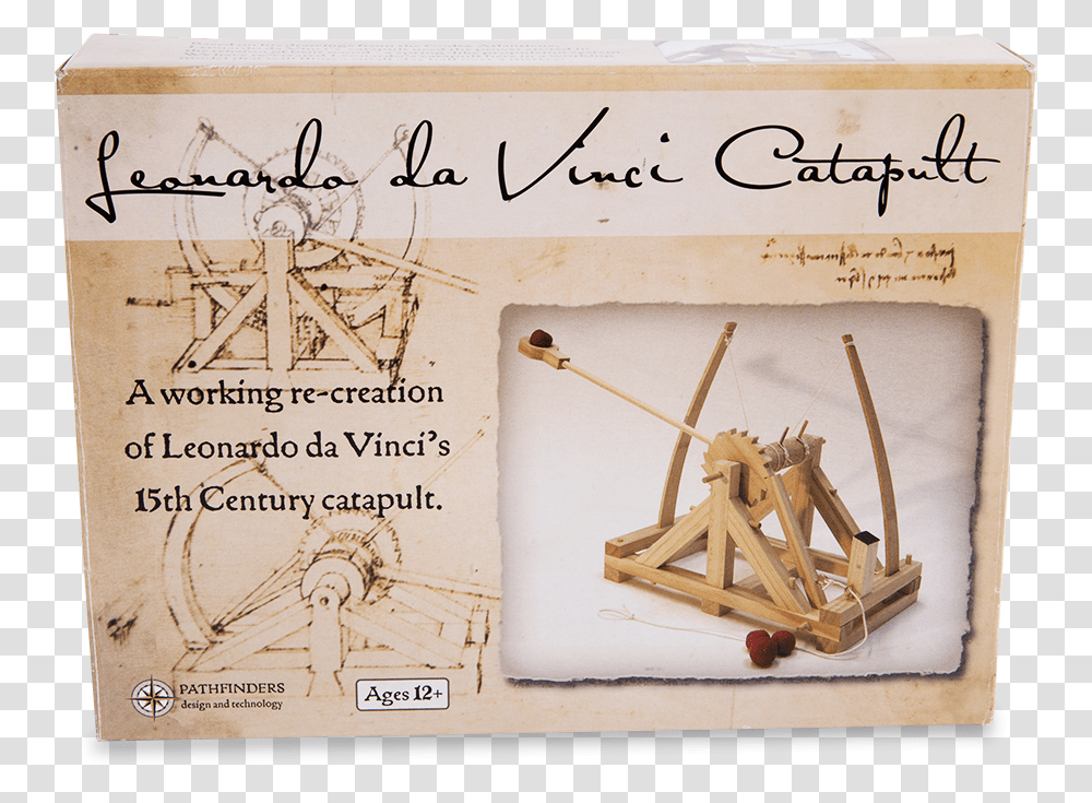 Leonardo Da Vinci Catapult, Wood, Plywood Transparent Png