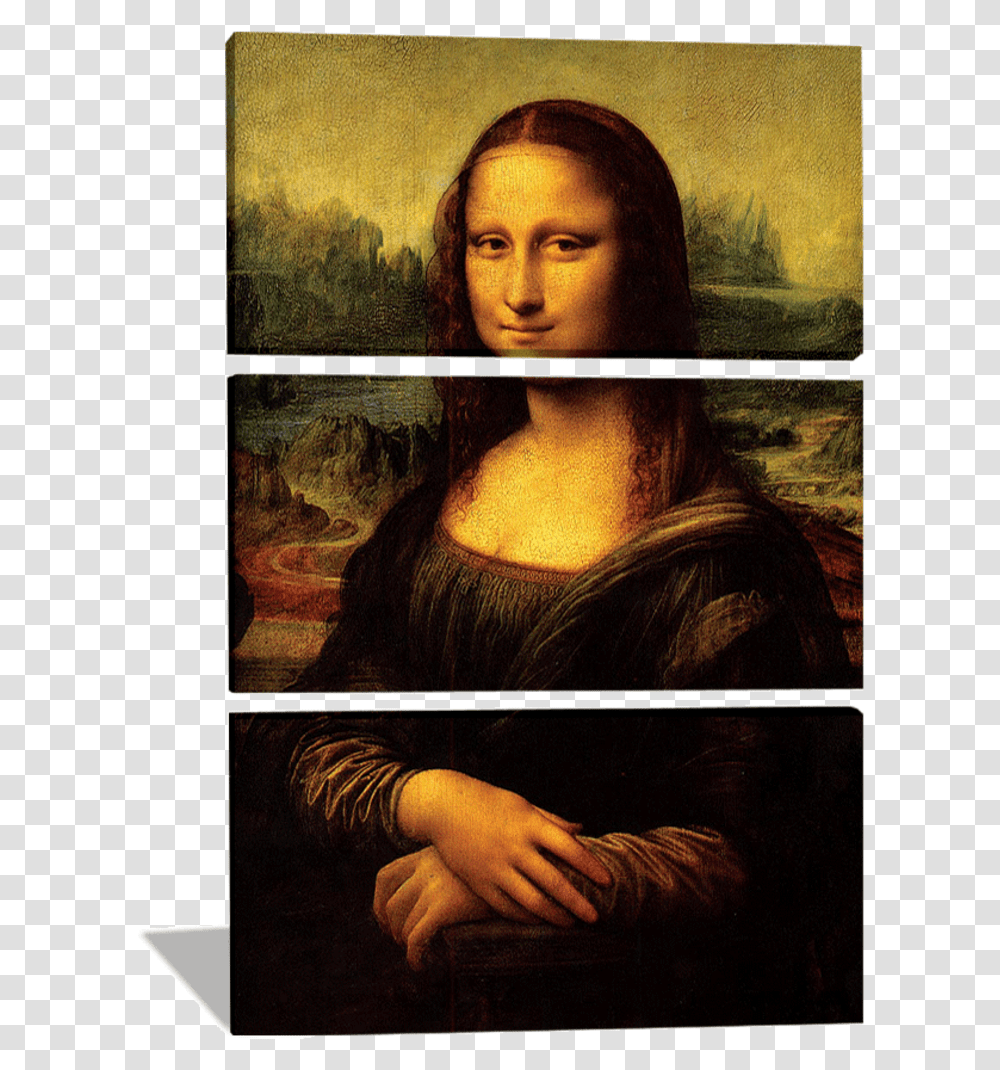 Leonardo Di Vinci Mona Lisa, Collage, Poster, Advertisement, Person Transparent Png
