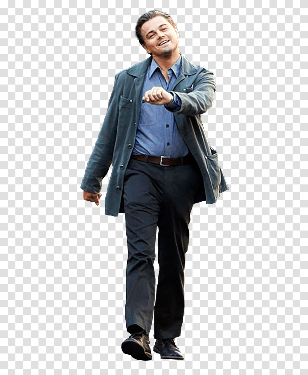 Leonardo Dicaprio, Celebrity, Pants, Coat Transparent Png
