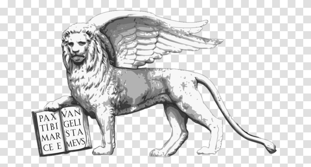 Leone Di San Marco Lion Of Saint Mark Tattoo, Porcelain, Pottery, Animal Transparent Png