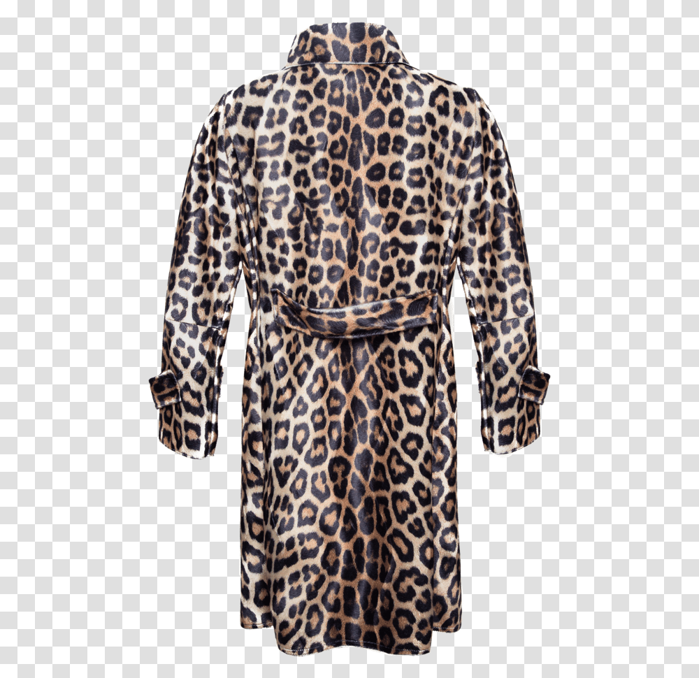 Leopard Car Coat Pattern, Apparel, Overcoat, Robe Transparent Png