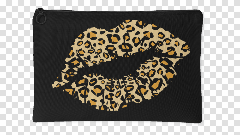 Leopard Lips Kiss Animal Print Lips Kiss Leopard Print, Purse, Handbag, Accessories, Accessory Transparent Png