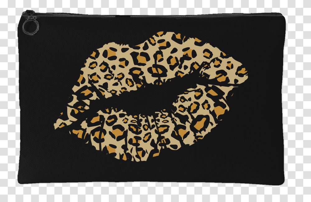 Leopard Lips Kiss Animal Print Lips Kiss Leopard Print, Rug, Purse, Handbag Transparent Png