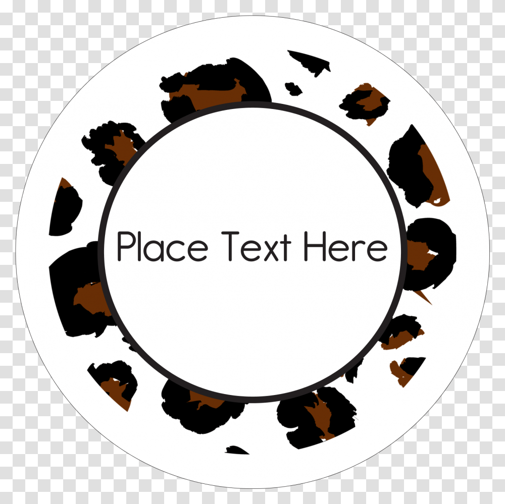 Leopard Print Pre Circle, Text, Number, Symbol, Alphabet Transparent Png