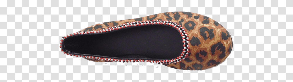 Leopard Pump With Beaded Border Ballet Flat, Accessories, Accessory, Jewelry, Purse Transparent Png