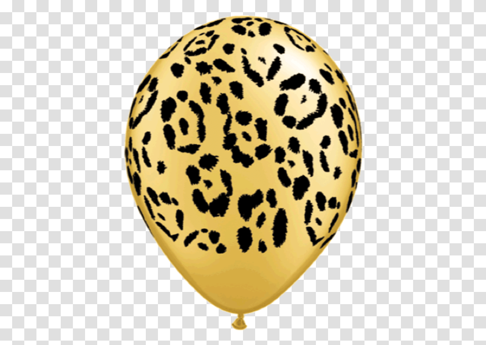 Leopard Spots 11r Gold Cheetah Print Balloons, Rug, Food, Egg, Paper Transparent Png