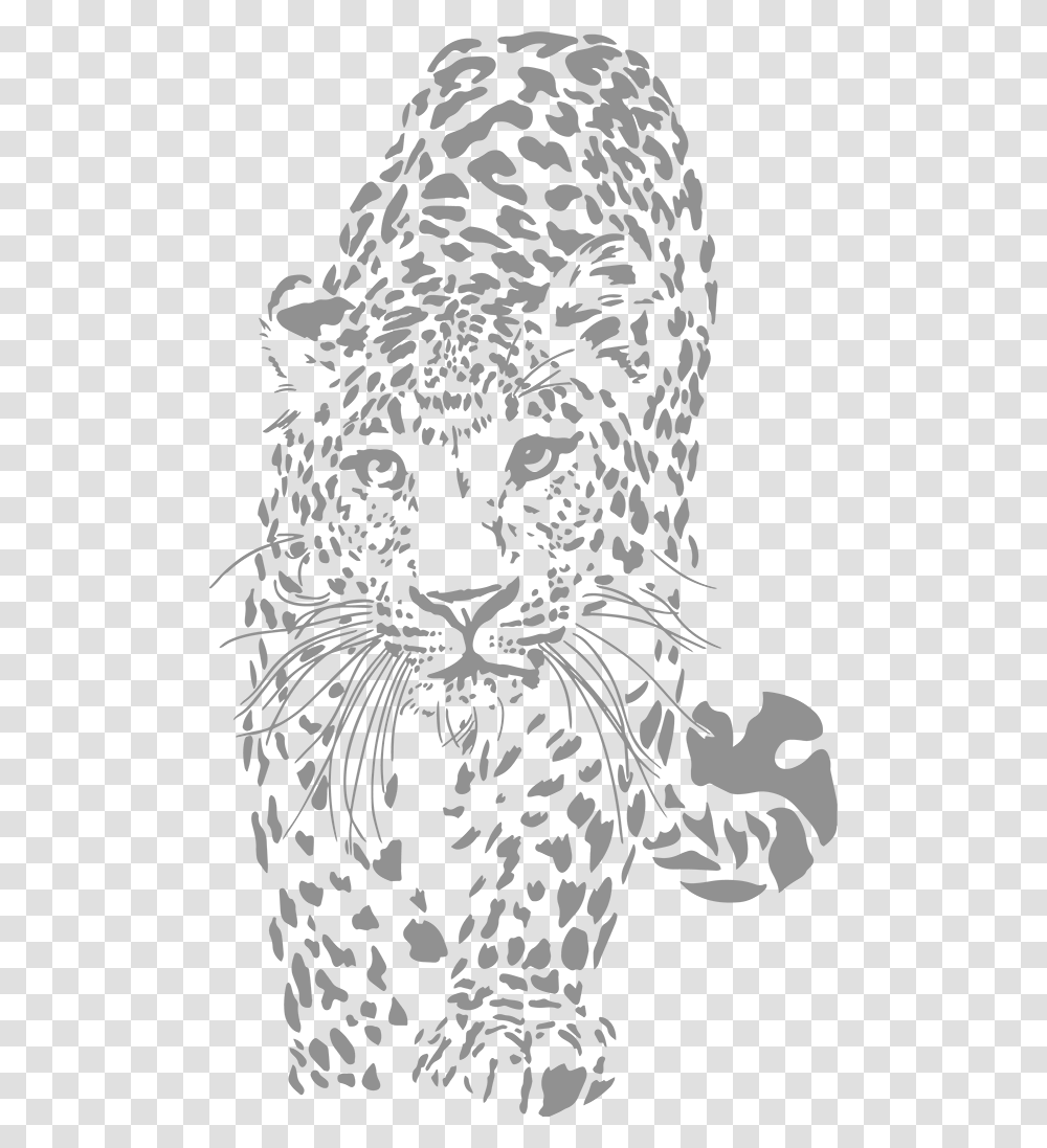 Leopard Websites Amp Graphic Design Leopard Black And White, Gray, Concrete Transparent Png