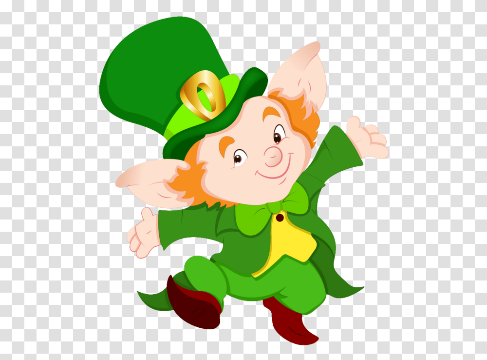 Leprechaun Elf Irish People Clip Art St Patrick's Day Cartoon Animal, Toy, Apparel Transparent Png