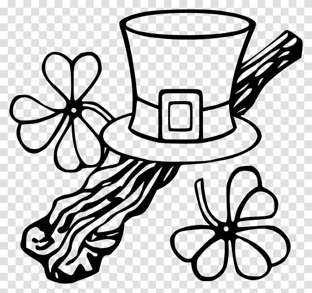 Leprechaun Hat Black And White Clipart Don't Drink And Drive St Patricks Day, Gray, World Of Warcraft Transparent Png