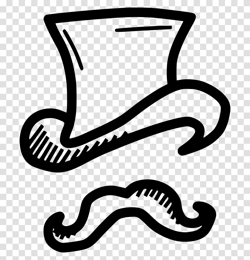 Leprechaun Hat Irish Moustache, Reptile, Animal, Snake, Stencil Transparent Png