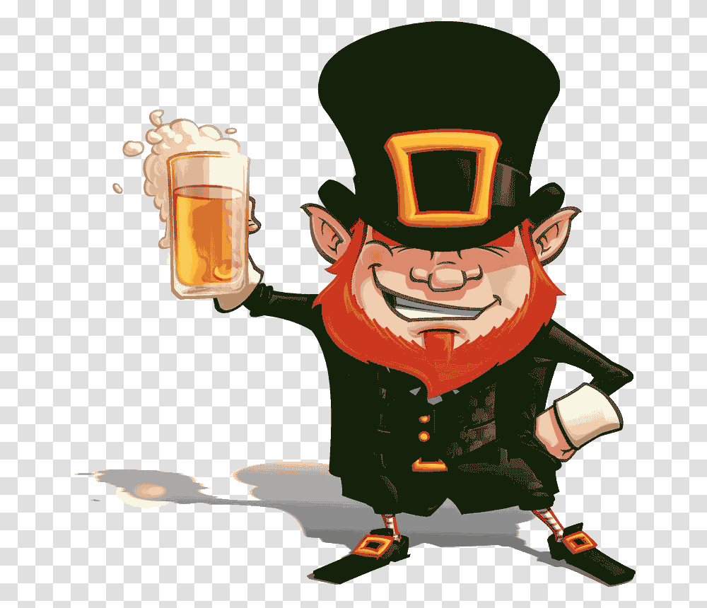 Leprechaun Napkins Cheeky Leprechaun, Glass, Beverage, Alcohol, Beer Transparent Png