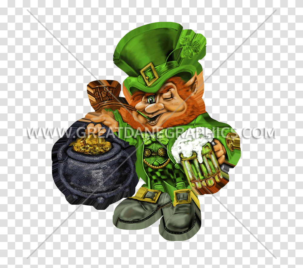 Leprechaun Pot Of Gold Production Ready Artwork For T Leprechauns And A Pot Of Gold, Person, Helmet, Clothing, Photography Transparent Png