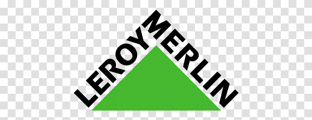 Leroy Merlin Logo Logosurfercom Leroy Merlin Logo, Triangle, Text, Symbol, Alphabet Transparent Png