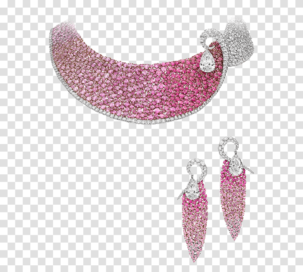 Les Merveilles Mesh Rubies And Diamonds Earrings, Accessories, Accessory, Jewelry, Necklace Transparent Png