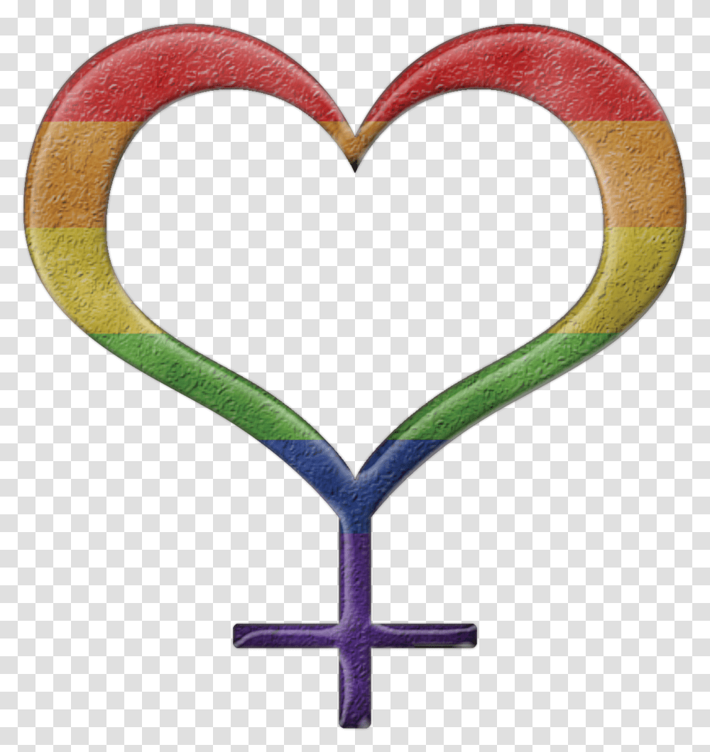 Lesbian Pride Design Transgender Symbol Heart, Light Transparent Png