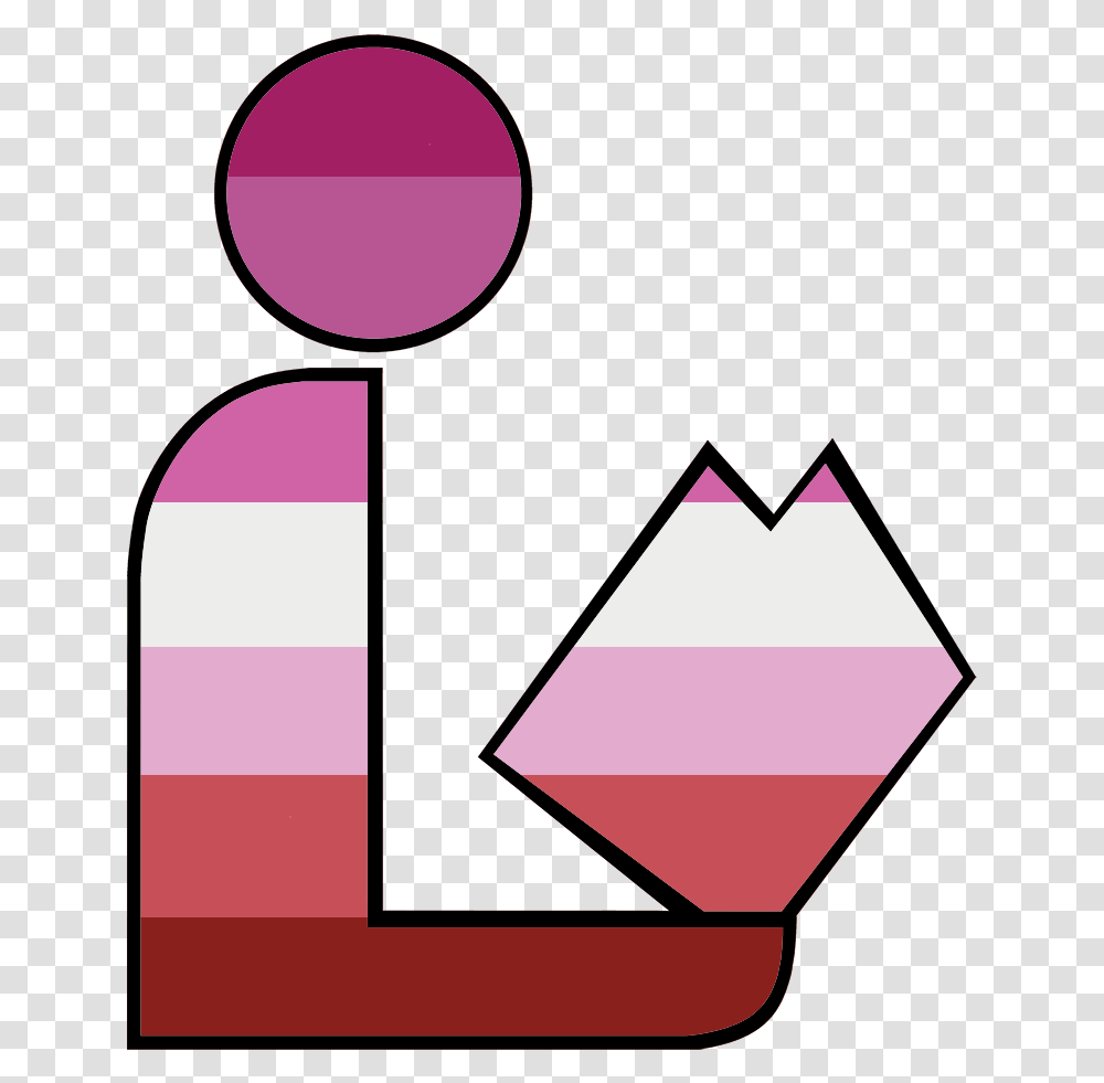 Lesbian Pride Library Logo Library Logos, Triangle, Metropolis, City Transparent Png
