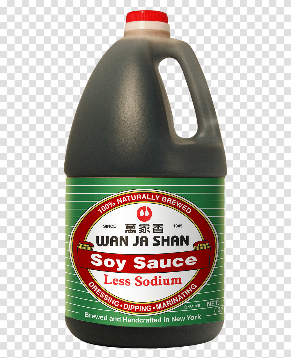 Less Sodium Soy Sauce Download Bottle, Seasoning, Food, Syrup, Beer Transparent Png